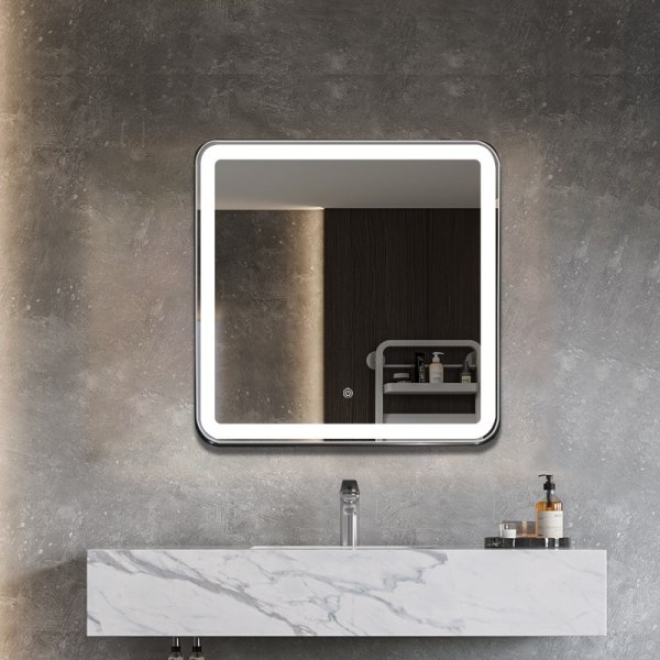 Framed LED Bathroom Mirror