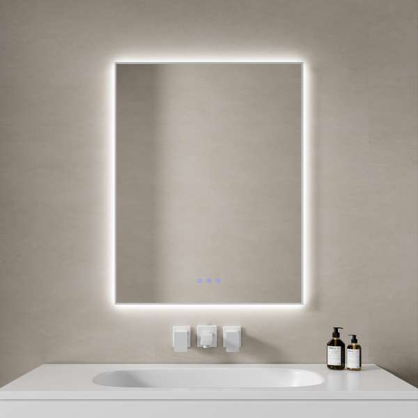 Framed LED Bathroom Mirror