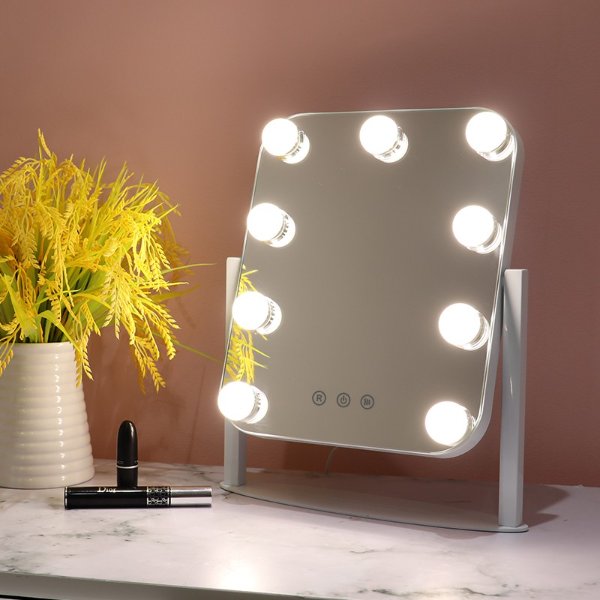 DP331A-9 Desktop With Led Light Makeup Hollywood Vanity Mirror