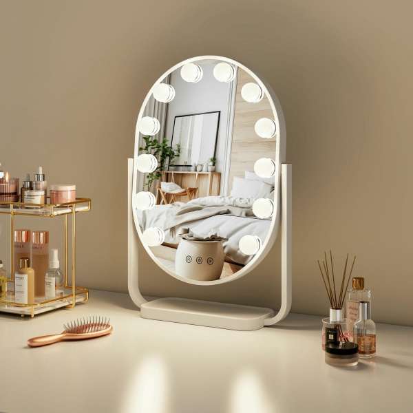 Oval Hollywood Vanity Mirror