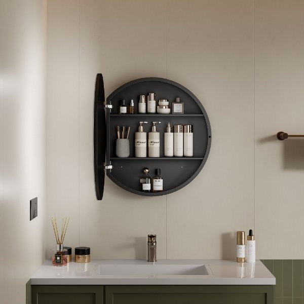 Round LED Bathroom Cabinet